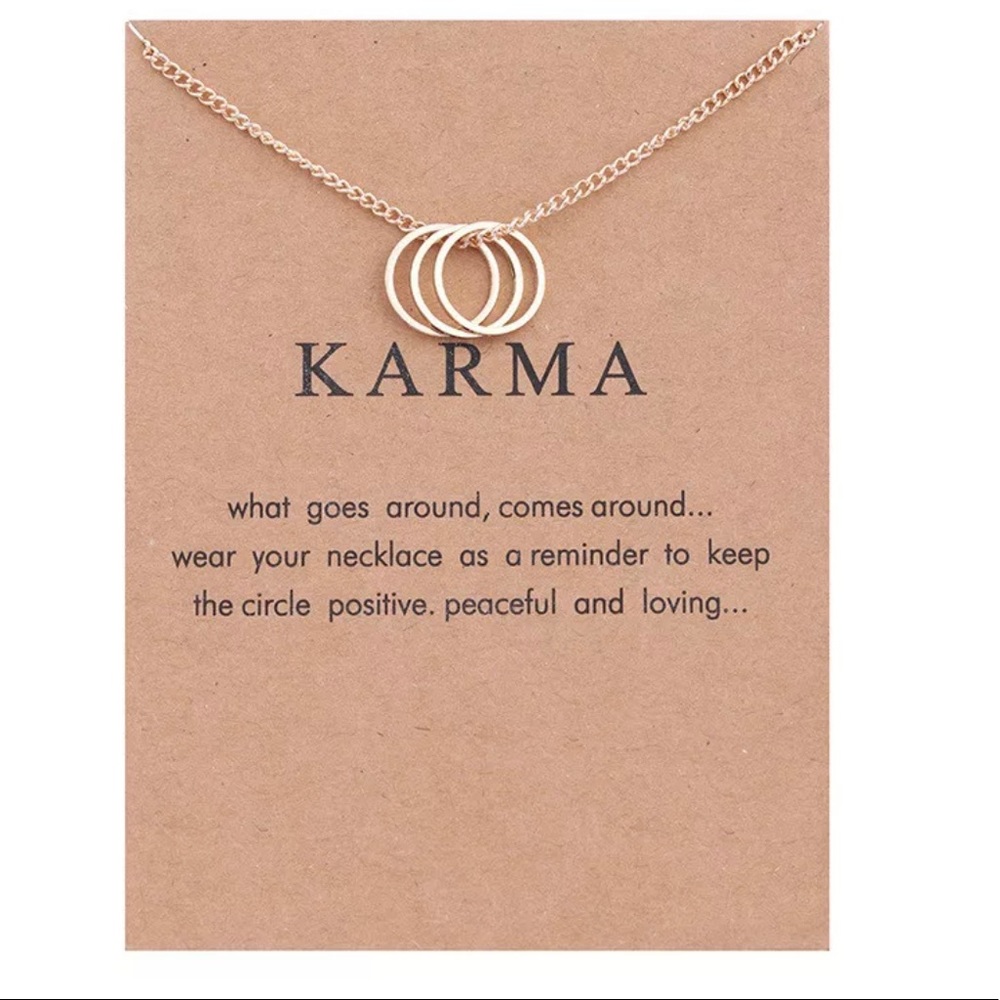 KARMA ♡ Necklace GIFT - Picture 1 of 5